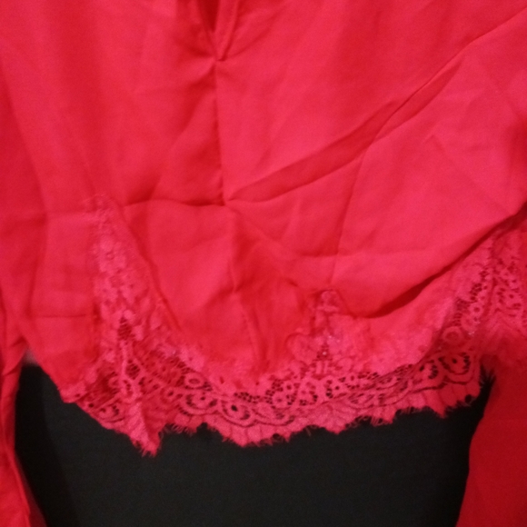 Bundle of NEW Women rhinestone bling round neck bell sleeve blouses - Picture 7 of 16